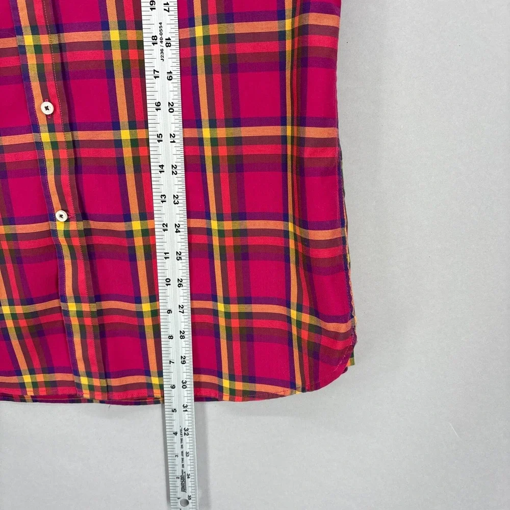 Southern Tide Shirt Mens Medium Red Plaid Button Down Soft Twill Classic‎ Preppy